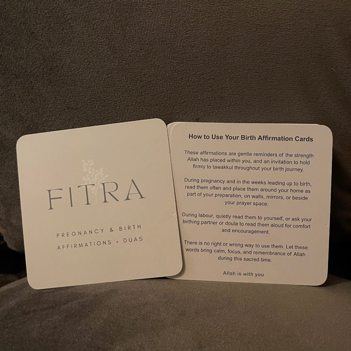 Fitra Pregnancy & Birth Affirmations + Duas Card Deck