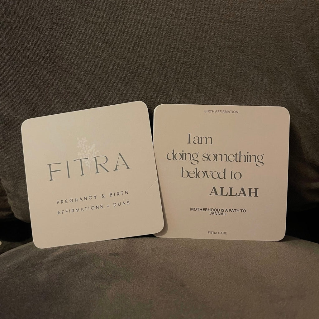Fitra Pregnancy & Birth Affirmations + Duas Card Deck