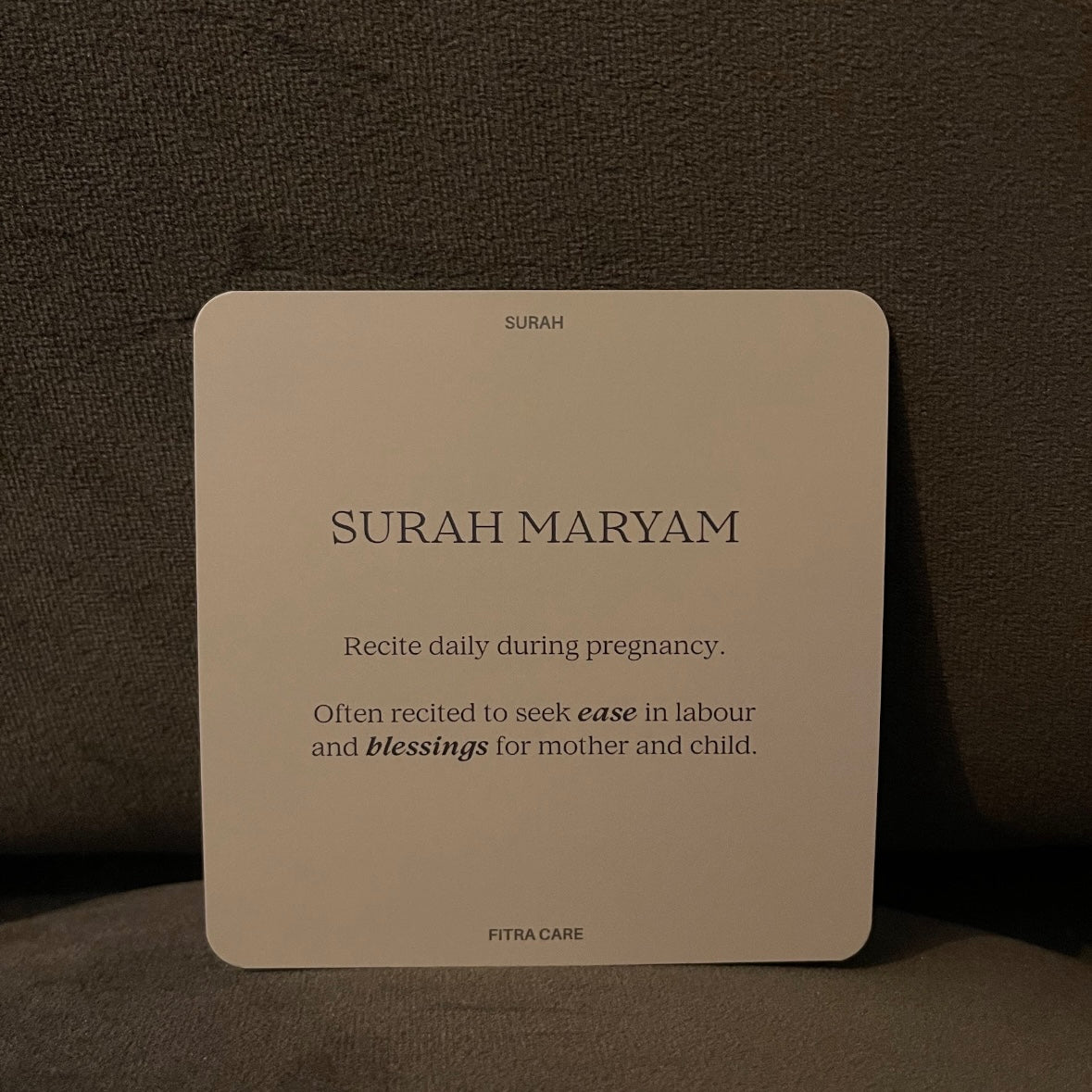 Fitra Pregnancy & Birth Affirmations + Duas Card Deck